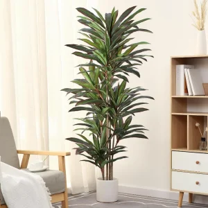 Dracaena Artificial Plant Red Yucca Silk Tree